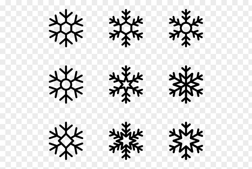 Vector Material Snow Snowflake Ice Crystals Clip Art PNG