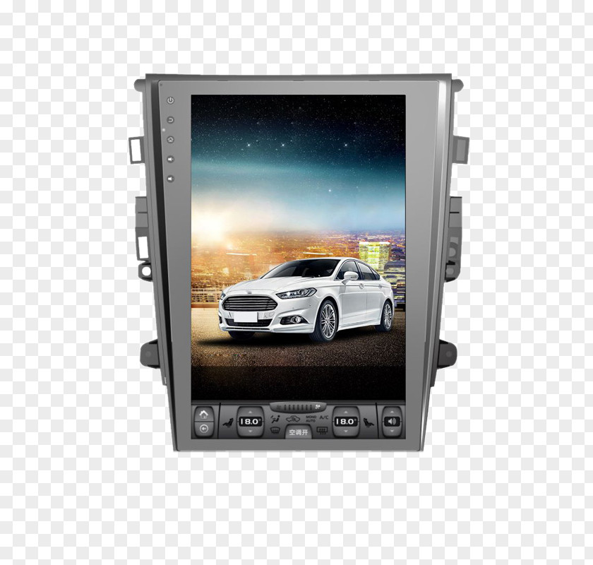 Large Vertical Screen Smart Car Navigation Ford Mondeo Display Device Automotive System PNG