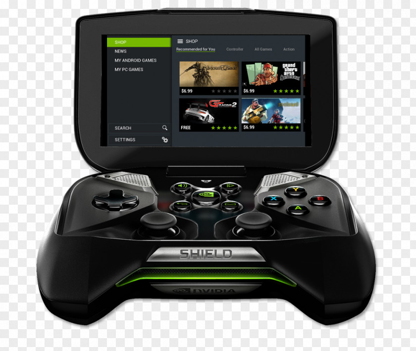 Nvidia Shield Tablet Wii U Handheld Game Console PNG