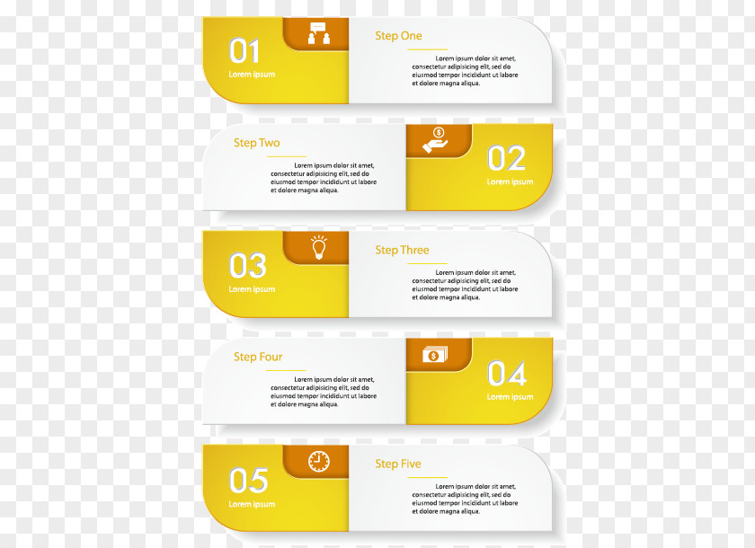 Yellow-white Minimalist Design Infographic Vector Material Data Chart PNG