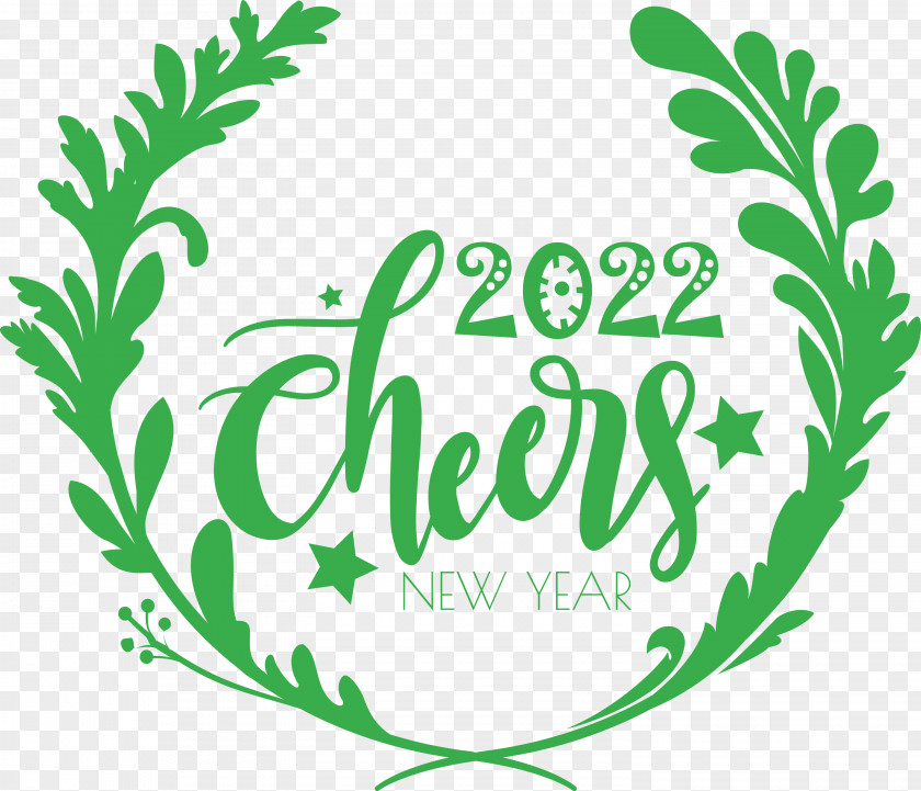 2022 Cheers Happy New Year PNG