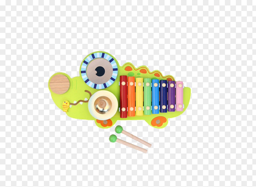 Crocodile Xylophone Combination Material Leather PNG