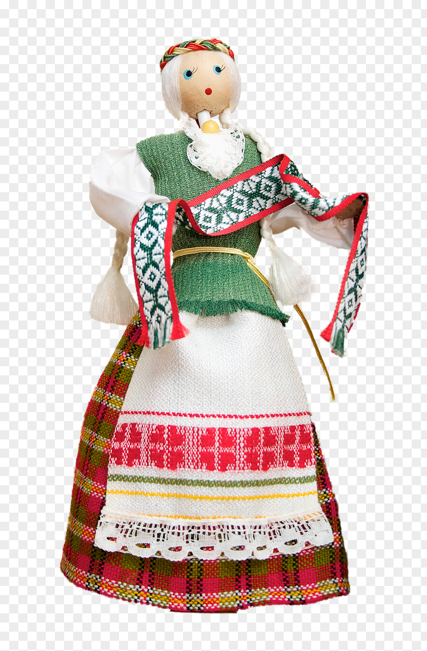 Doll Gargždai Lithuanian Folk Costume PNG