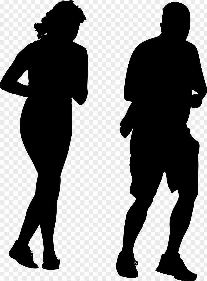 Jogging Silhouette Sport Clip Art PNG