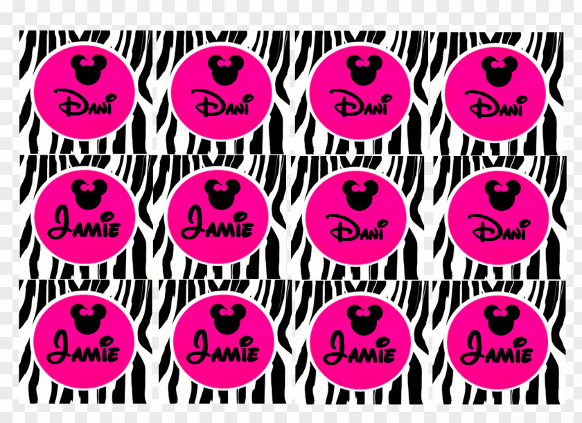 Minnie Mouse Head Sillouitte Birthday Party Game Sweet Sixteen PNG