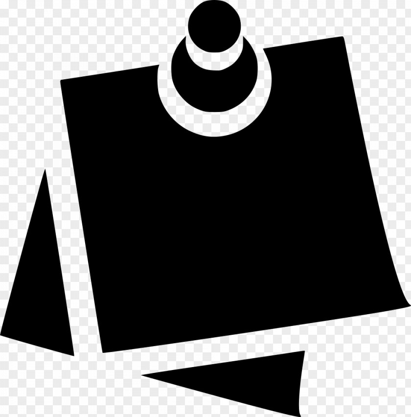 Posts Vector Post-it Note Black And White Clip Art PNG