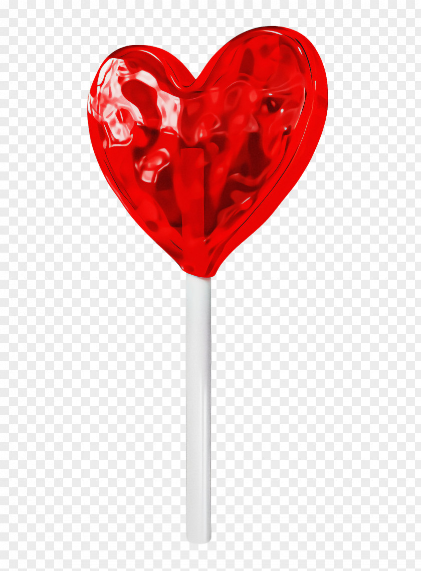 Red Heart Lollipop Candy Confectionery PNG
