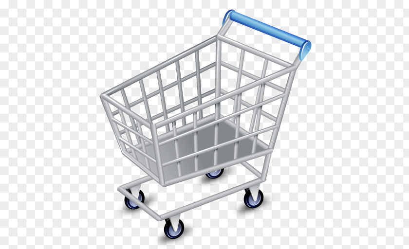 Silver Shopping Cart Icon Online PNG