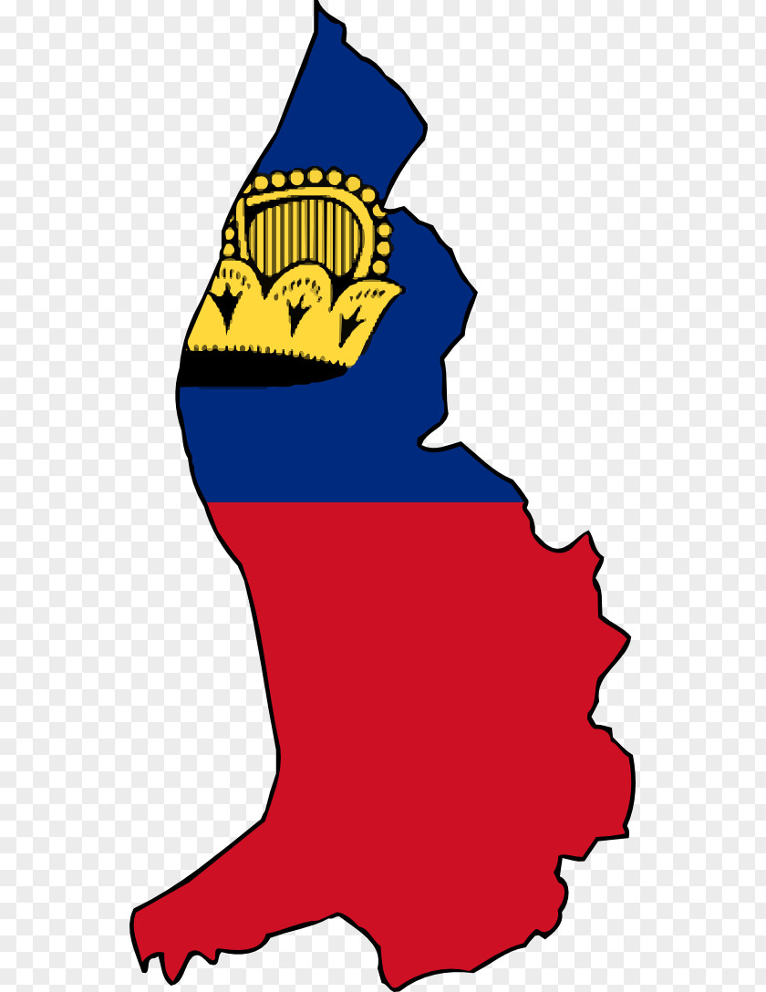 Flag Of Liechtenstein Blank Map PNG
