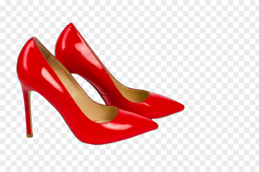 Footwear High Heels Red Basic Pump Court Shoe PNG