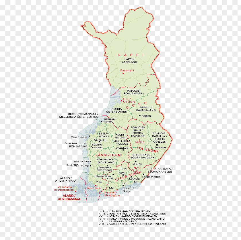 Map Northern Savonia Regions Of Finland Geography Province PNG