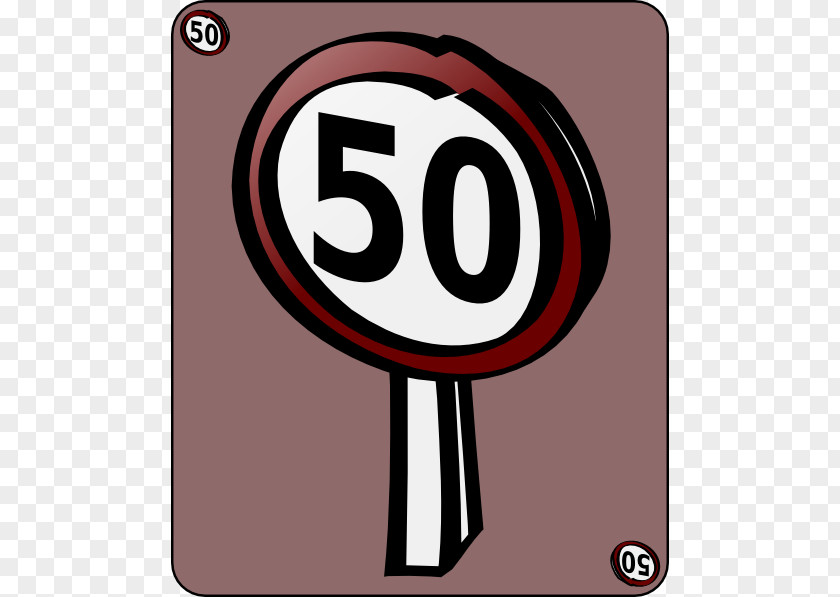 Number 50 Cliparts Speed Limit Traffic Sign Clip Art PNG