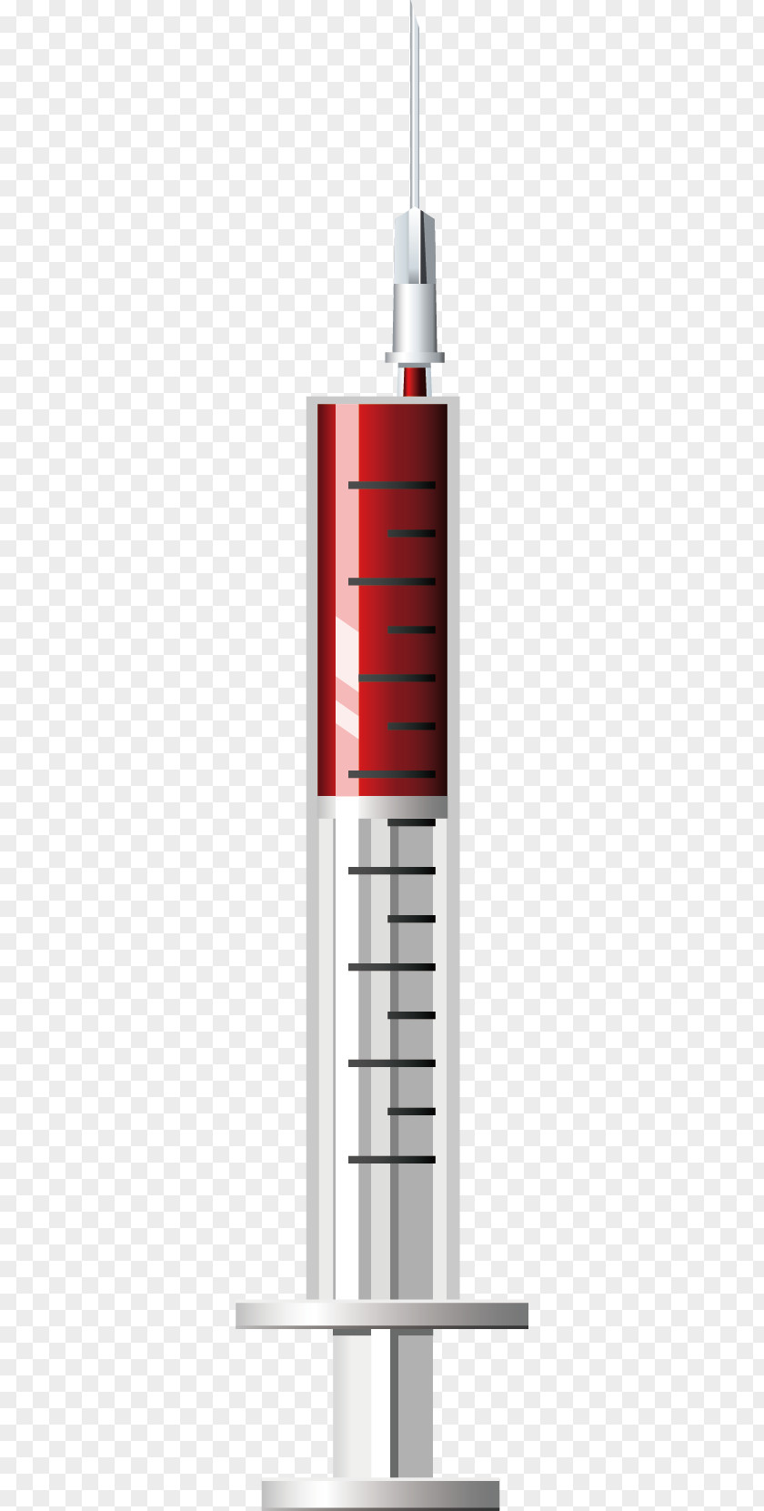 Red Syringes Syringe Hypodermic Needle Medical Equipment Medicine Clip Art PNG