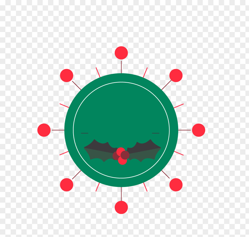 Round Christmas Label Leaf Strategy Concept Definition PNG