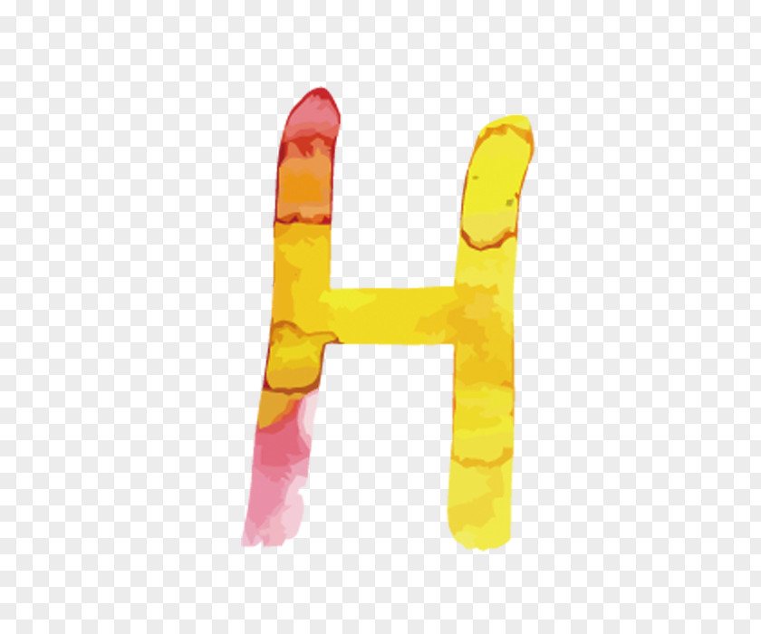 Watercolor Letters H Letter Painting PNG