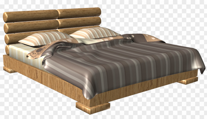 Wood Bed Frame PNG