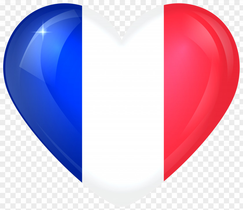 France Flag Of Blue Heart PNG