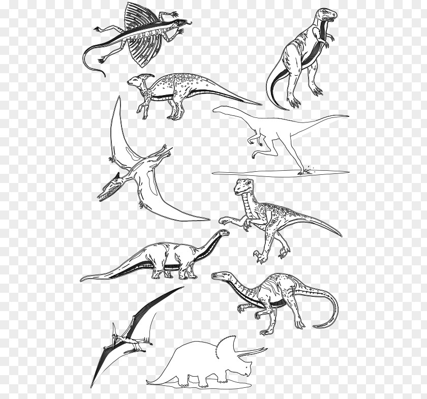 Jurassic World Evolution Sketch Line Art Clip Illustration Drawing PNG