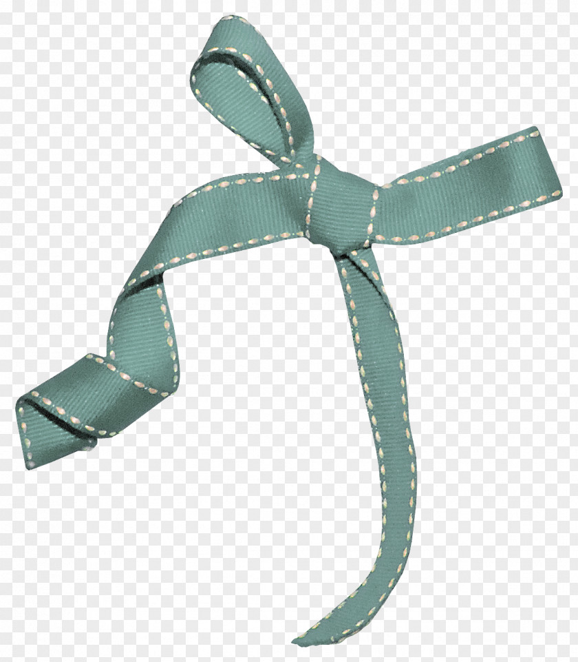 Blue Ribbon Shoelace Knot PNG