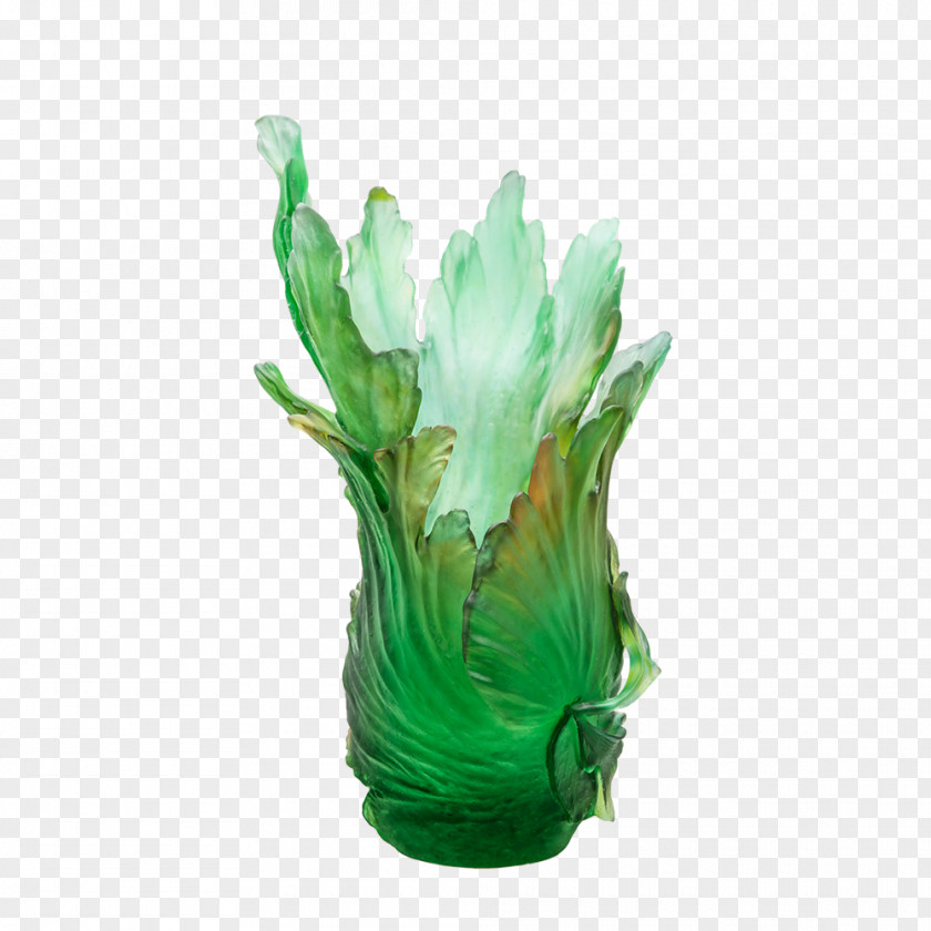 Vase Daum Glass Art Pate De Verre PNG