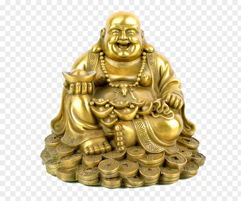 Rohan Do Creative Coin Maitreya Budai Buddhism Buddharupa Luck PNG