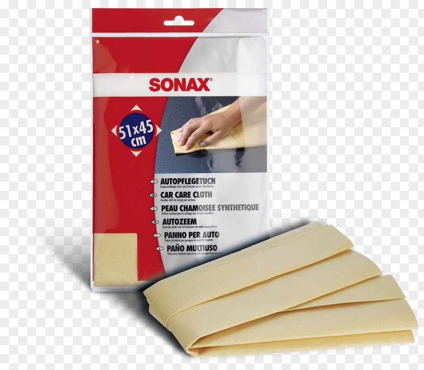 Car Sonax Chamois Leather Polishing Cleaning PNG