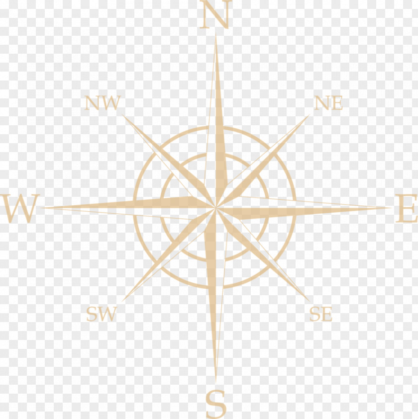Compass Rose North Coloring Book Image PNG