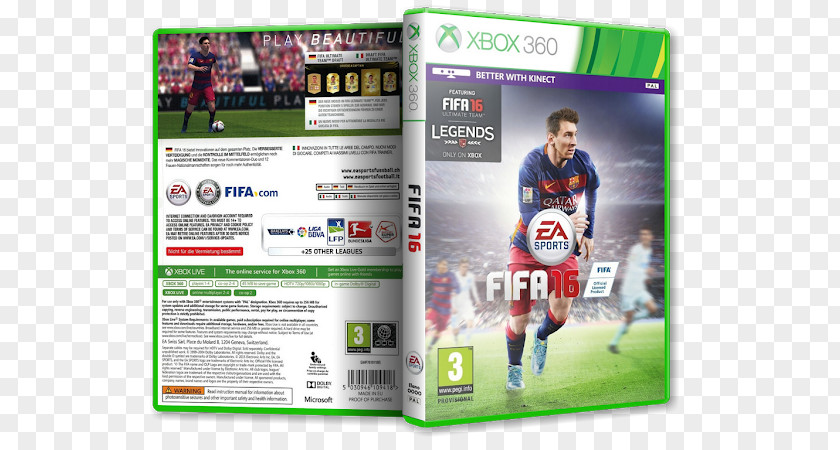 FIFA 16 18 14 Xbox 360 15 PNG