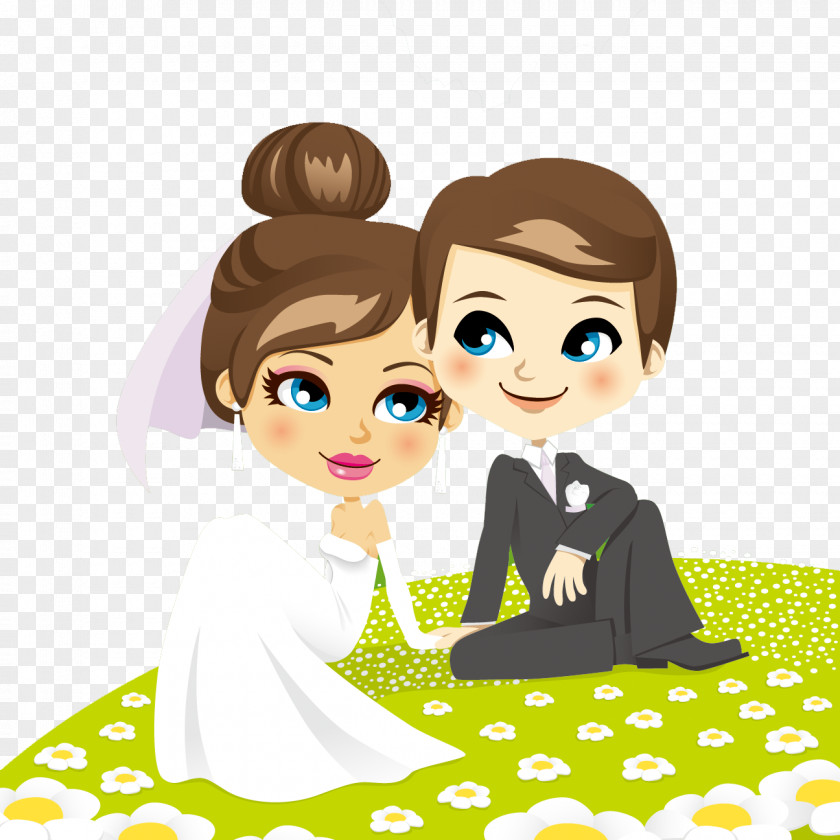 Hand-painted Cartoon Couple Vector Stock Photography Royalty-free Illustration PNG