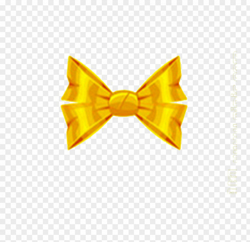 Metal Bows In Kind Shoelace Knot Ribbon Gold PNG