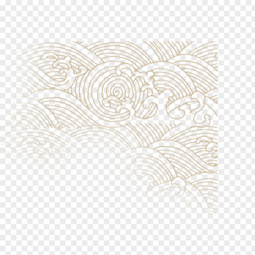 Wave White Black Pattern PNG