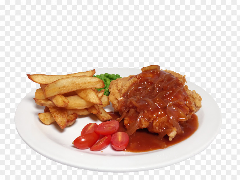 Breakfast French Fries Schnitzel Vegetarian Cuisine Meat Chop Full PNG