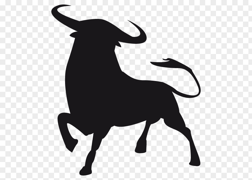 Bull Spanish Fighting Spain Sticker Black PNG