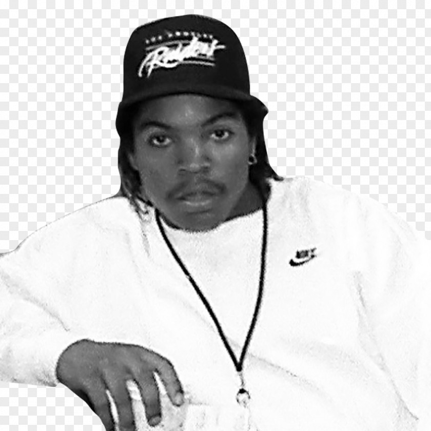 Ice Cube Rapper N.W.A. Musician Black And White PNG and white, ice cubes clipart PNG
