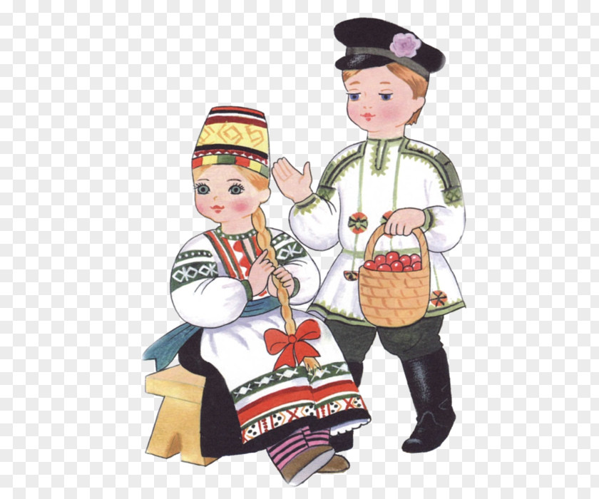 Russia Folk Costume Російський національний костюм Clip Art PNG