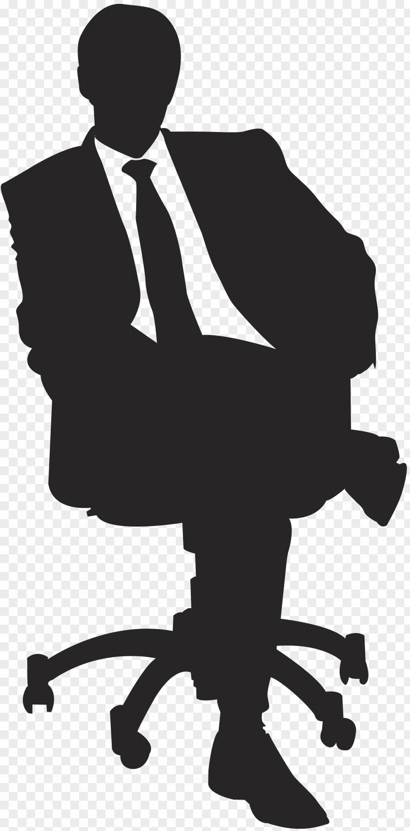Sitting Man Silhouette Person Podcast PNG