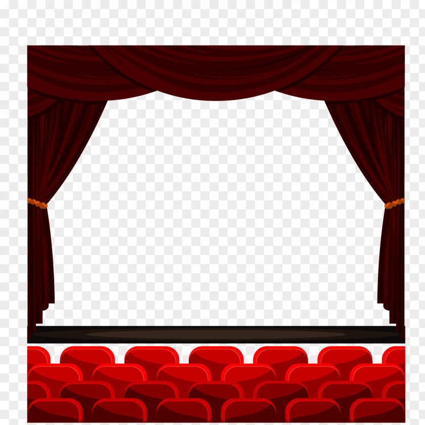 Stage Round Seat Vector Material PNG