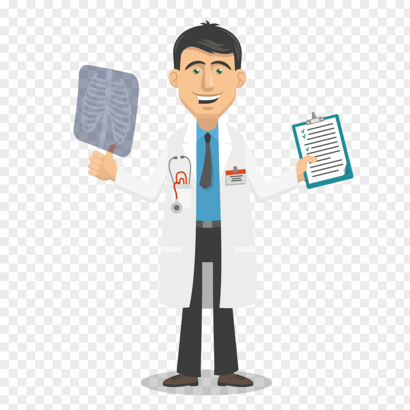 Vector Pattern Material Health Check Cartoon Physician PNG
