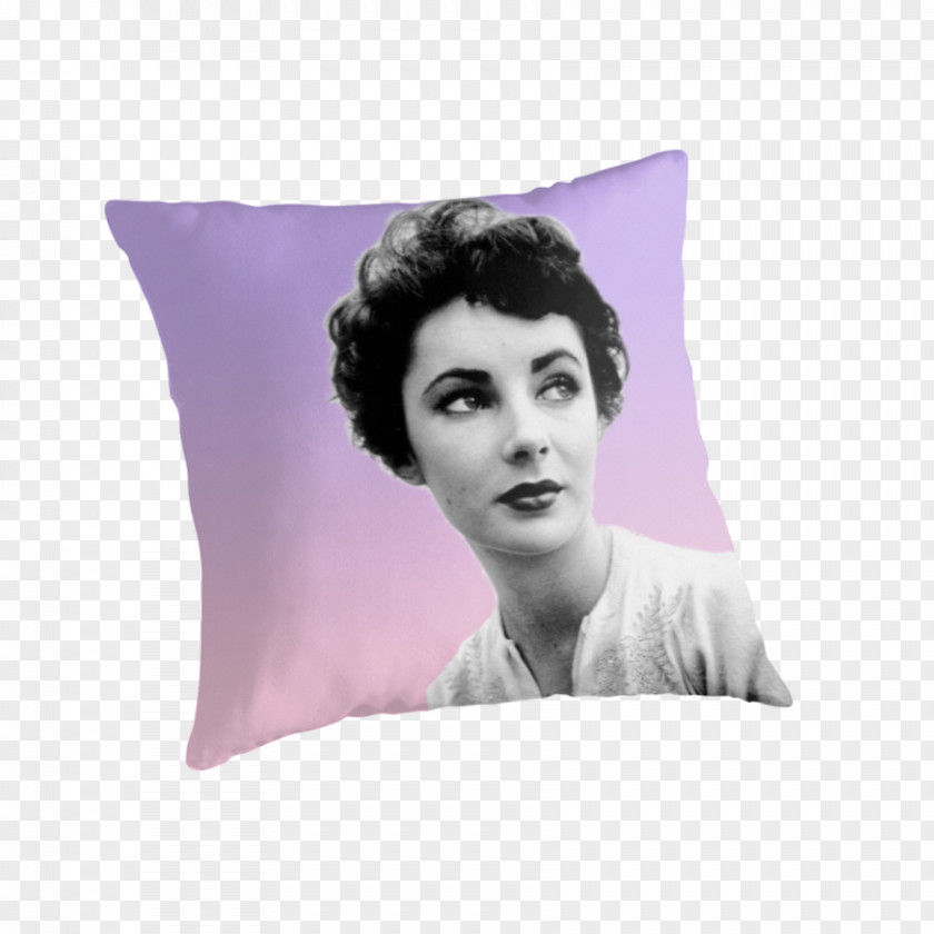 Elizabeth Taylor Cushion Throw Pillows Rectangle PNG