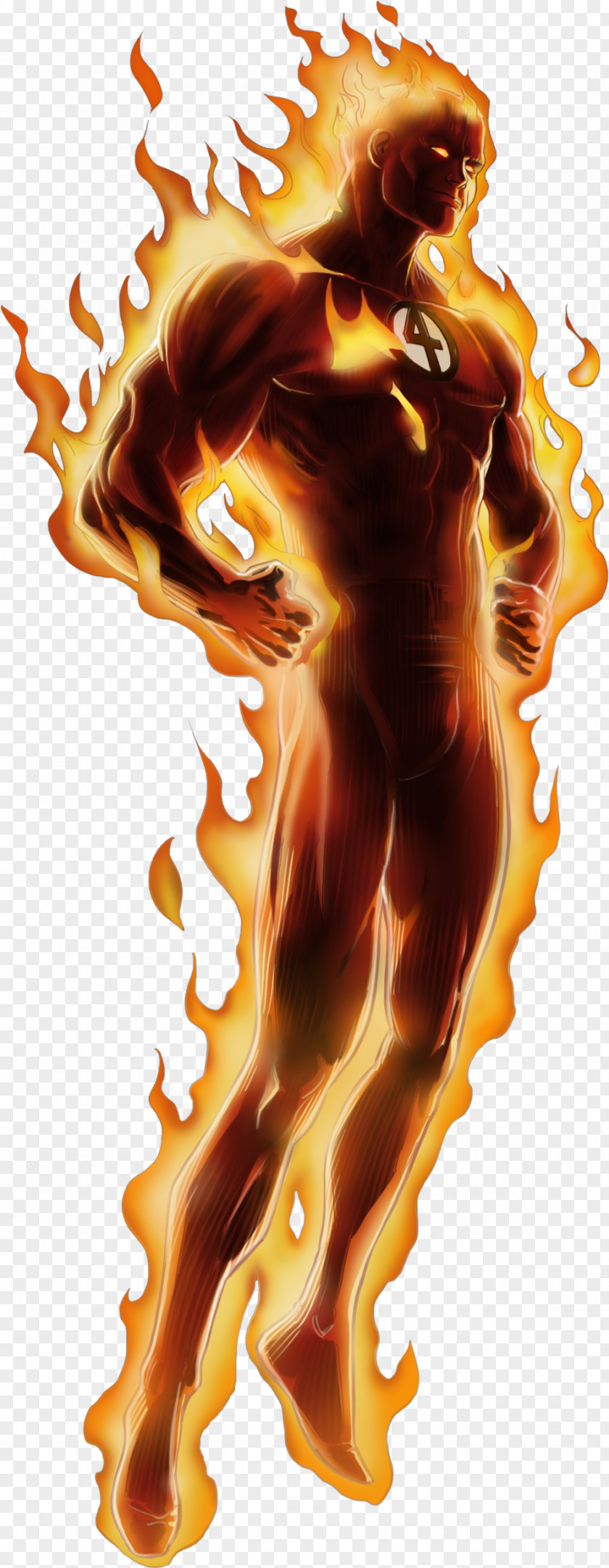 Human Torch Picture Invisible Woman Fantastic Four PNG