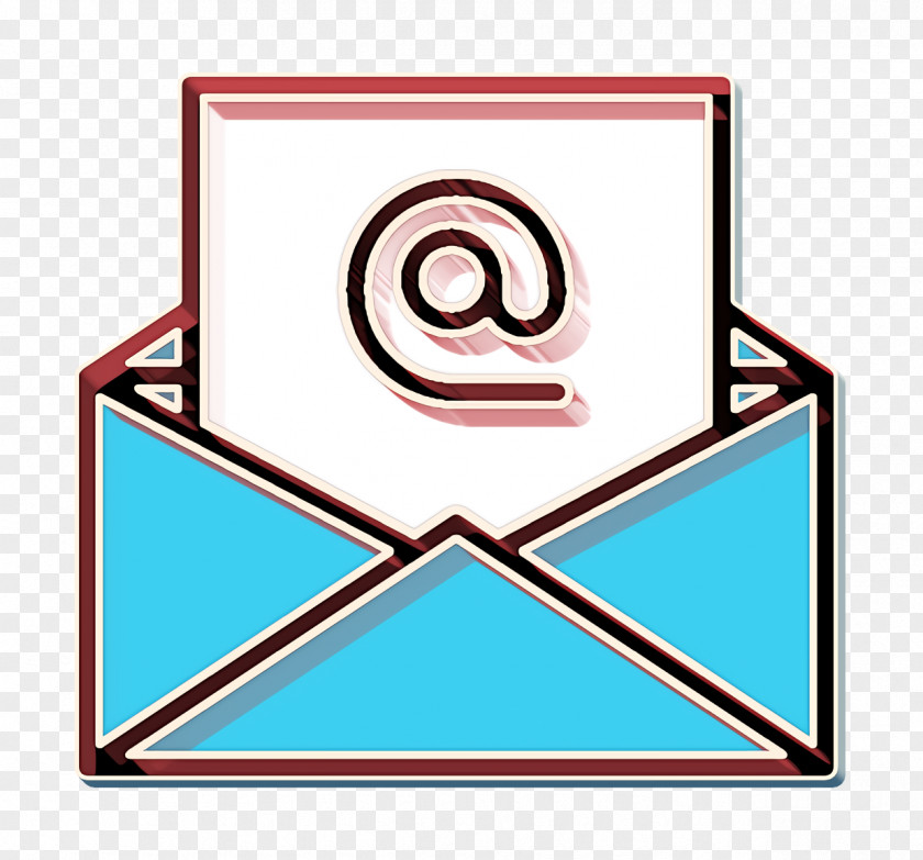 Mail Icon Linear Color SEO Email PNG