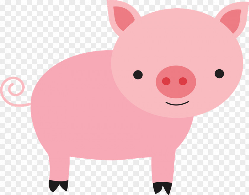 Pig Clip Art Pink M Snout PNG