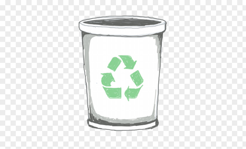 Recycle Bin Tableware Glass Mug PNG