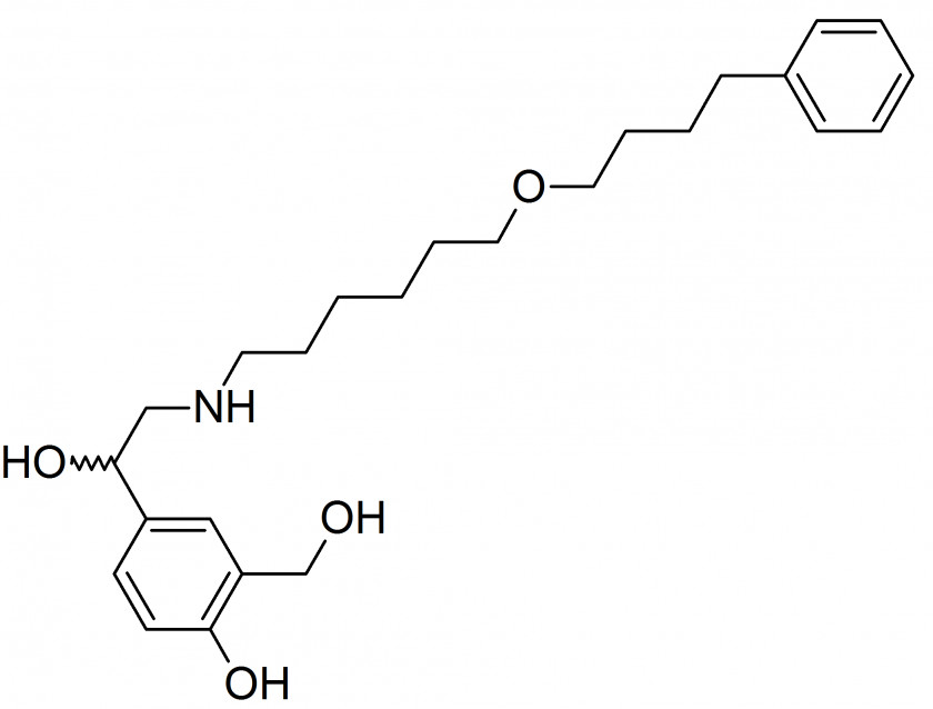Salmeterol Molecule Beta-2 Adrenergic Receptor Molecular Mass Chemistry PNG