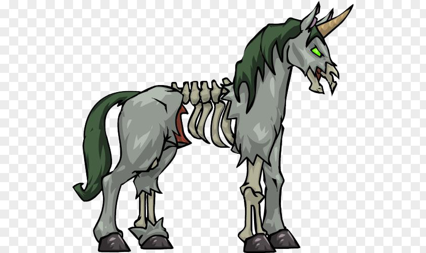 Undead Unicorn Legendary Creature Horse PNG