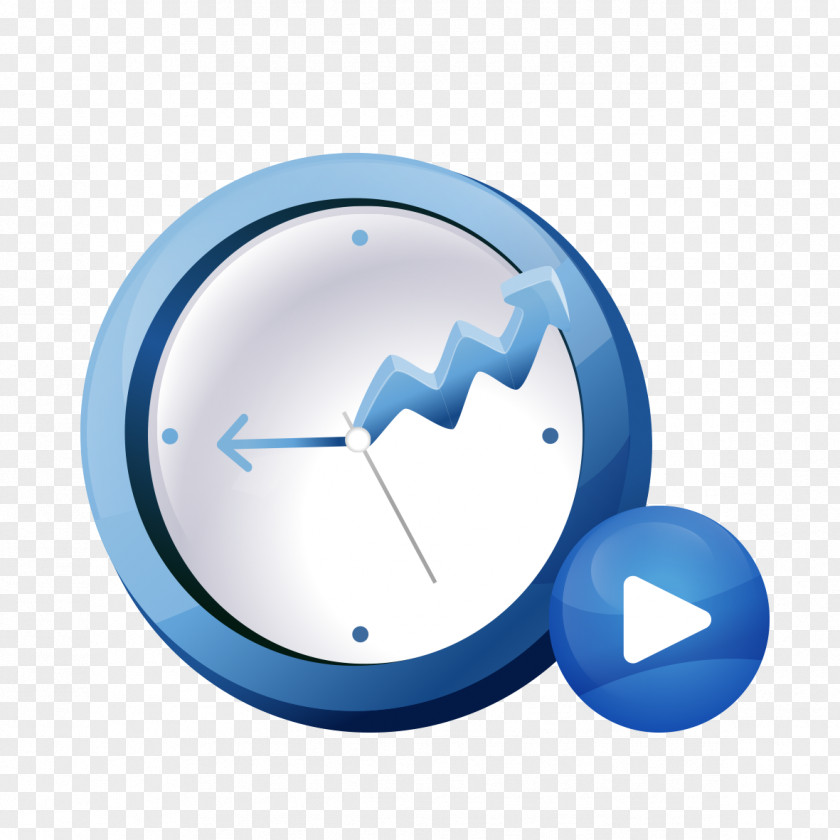 Cartoon Clock Curve Information Circle Icon PNG