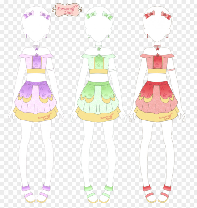 Dream Flower Costume Cartoon Design M PNG