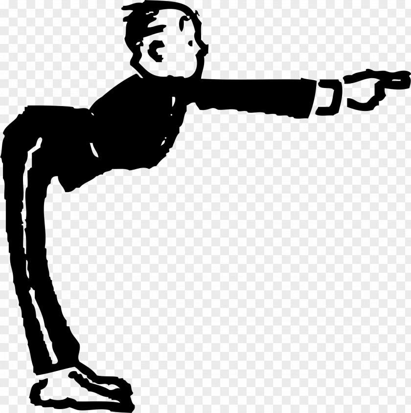 Man Pointing Butler Download Clip Art PNG