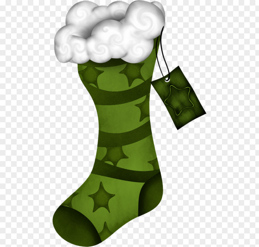 Plant Leaf Christmas Stockings Cartoon PNG