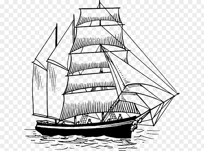 Ship Sailing Sailboat Clip Art PNG